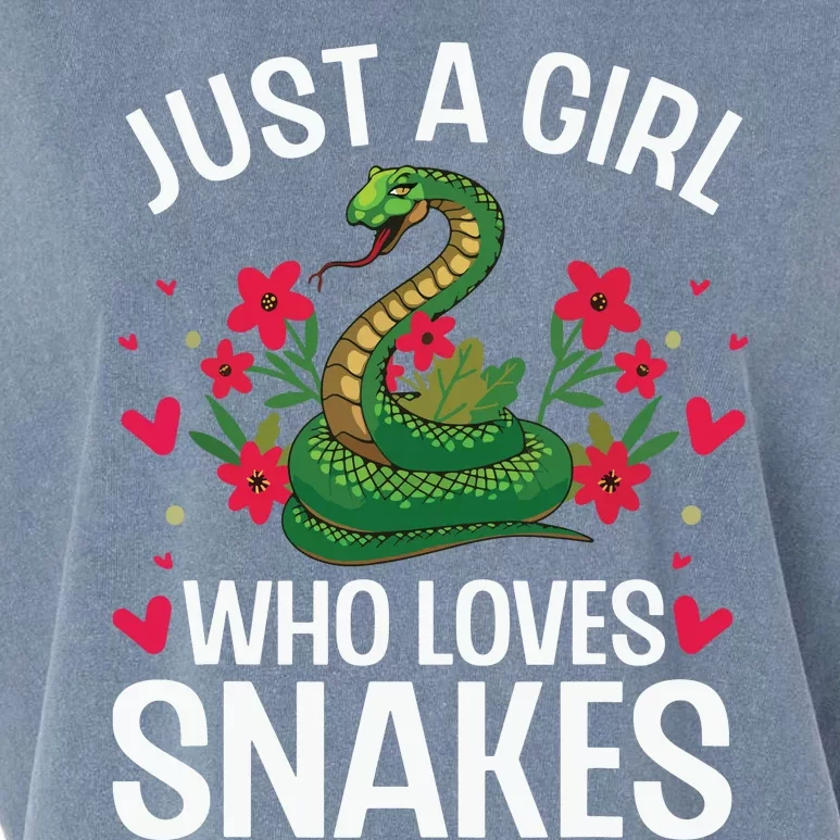 Funny Snake Design For Girl Women Snake Lover Garment-Dyed Women's Muscle Tee