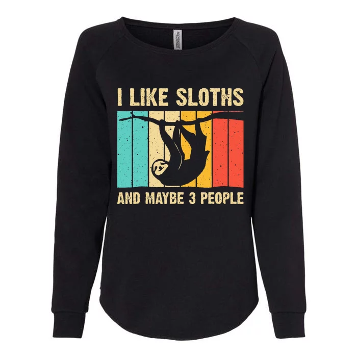 Funny Sloth Design For Sloth Lover  Introvert Womens California Wash Sweatshirt