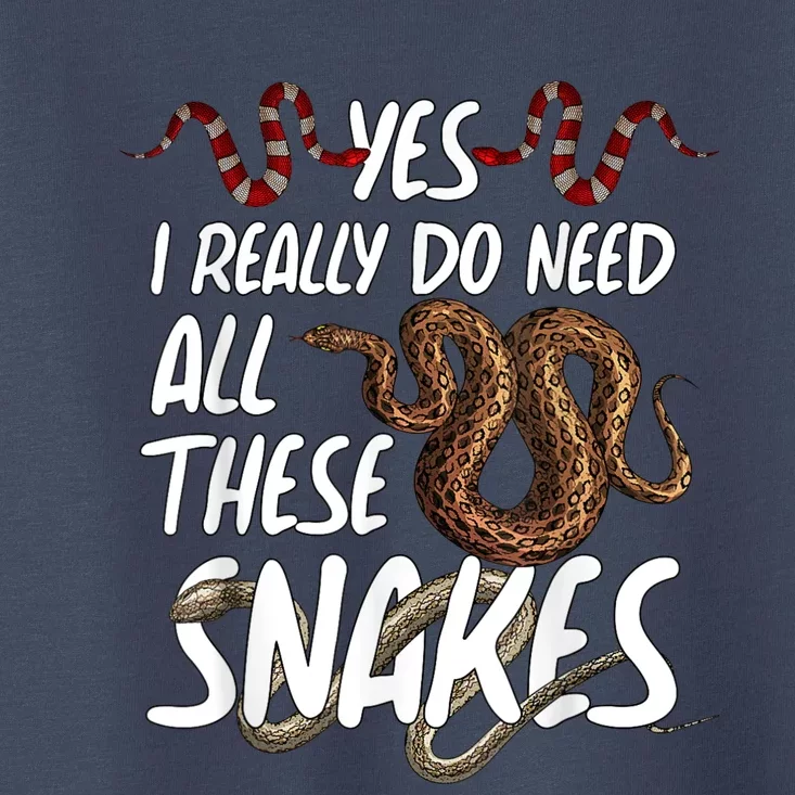 Funny Snake Designs For Men Women Herpetology Reptile Lovers Toddler T-Shirt