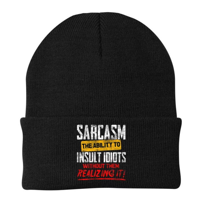 Funny Sarcasm Definition Knit Cap Winter Beanie