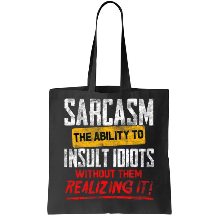 Funny Sarcasm Definition Tote Bag