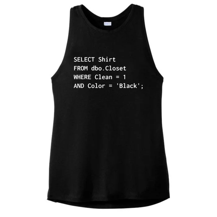 Funny SQL Design For Programmer Humor Programming Gift Ladies Tri-Blend Wicking Tank