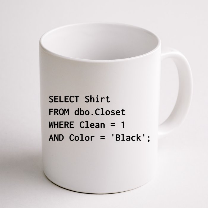 Funny SQL Design For Programmer Humor Programming Gift Front & Back Coffee Mug