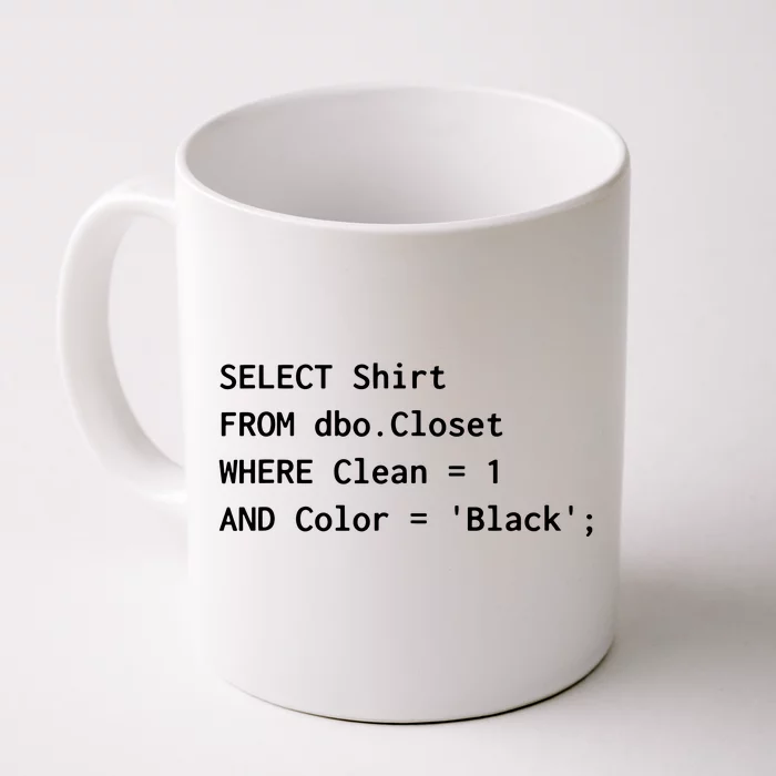 Funny SQL Design For Programmer Humor Programming Gift Front & Back Coffee Mug