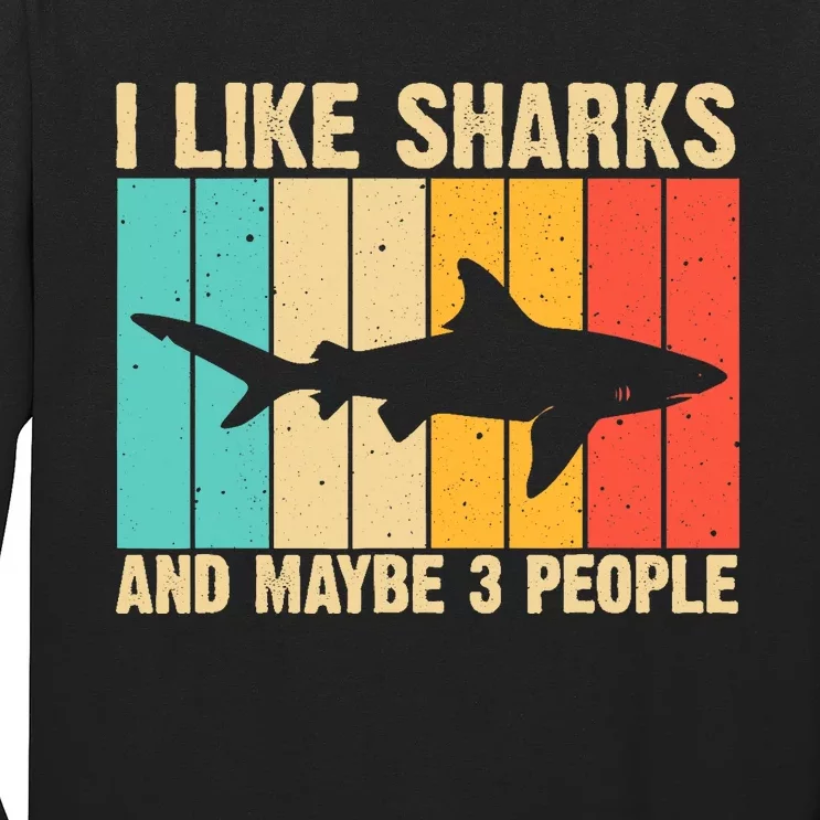 Funny Shark Design For Animal Shark Stuff Long Sleeve Shirt