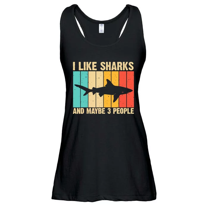 Funny Shark Design For Animal Shark Stuff Ladies Essential Flowy Tank