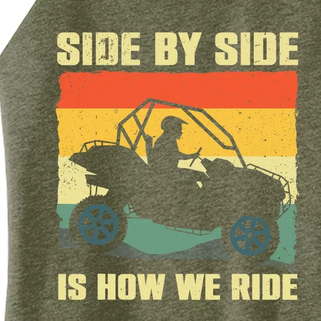 Funny SxS Design SxS UTV Side By Side Vehicle Women’s Perfect Tri Rocker Tank