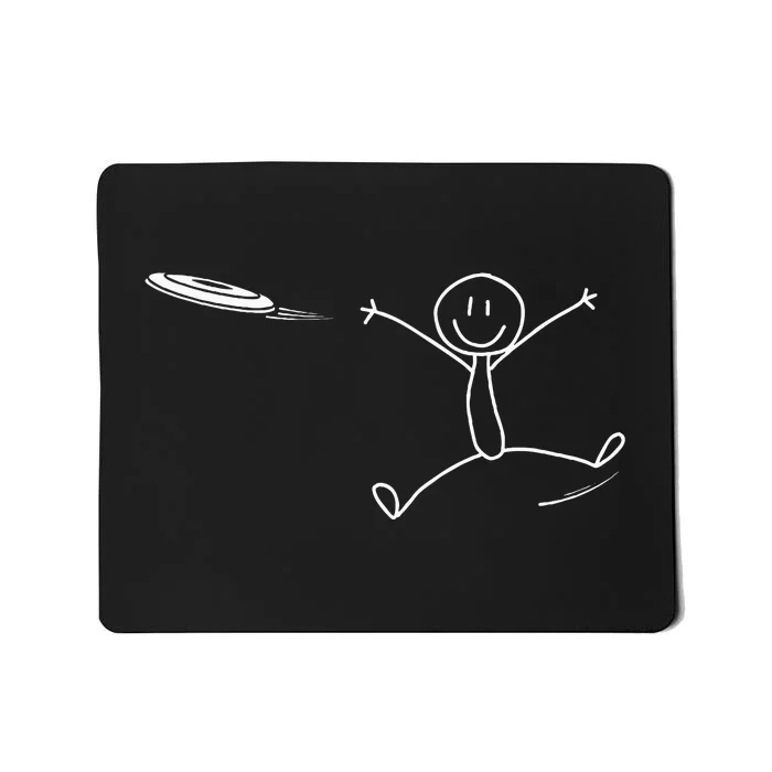 Frisbee Stickman Disc Golf Funny Ultimate Frisbee Game Mousepad