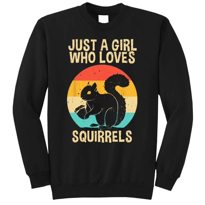 Funny Squirrel Designs For  Mom Chipmunk Lovers Tall Sweatshirt