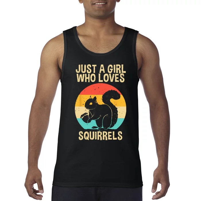 Funny Squirrel Designs For  Mom Chipmunk Lovers Tank Top