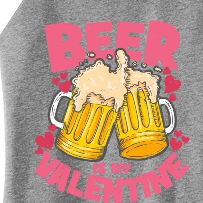 Funny Singles Day Beer Is My Valentine Gift Women’s Perfect Tri Rocker Tank