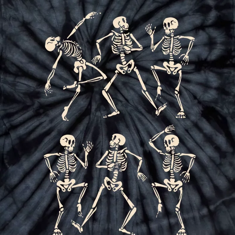 Funny Skeletons Dance Halloween For Kids Tie-Dye T-Shirt