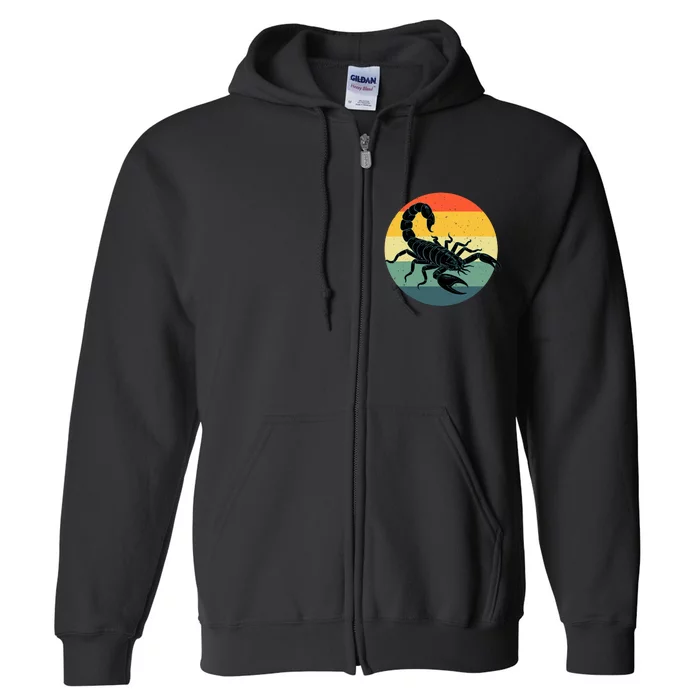 Funny Scorpion Design For Scorpio Lover Scorpion Full Zip Hoodie