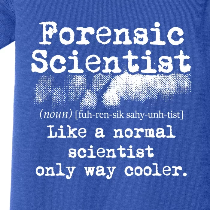 Forensic Scientist Definition Forensics Evidence Technician Gift Baby Bodysuit