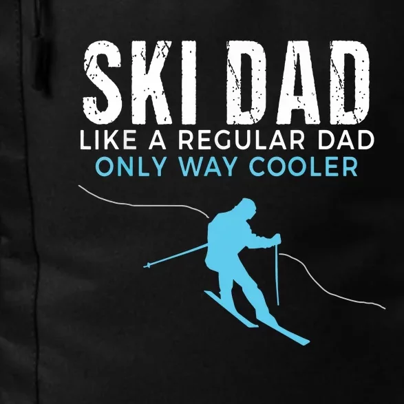 Funny Ski Dad Skier Daily Commute Backpack