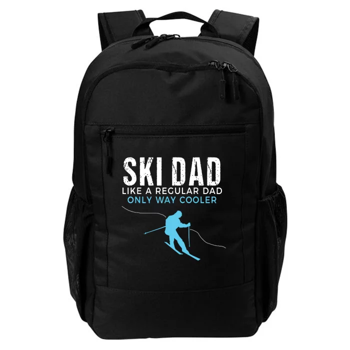 Funny Ski Dad Skier Daily Commute Backpack