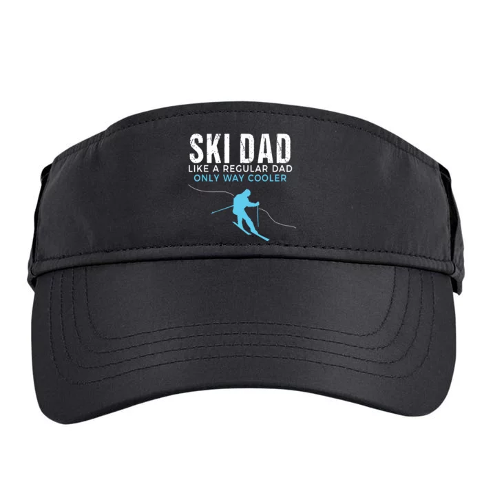 Funny Ski Dad Skier Adult Drive Performance Visor