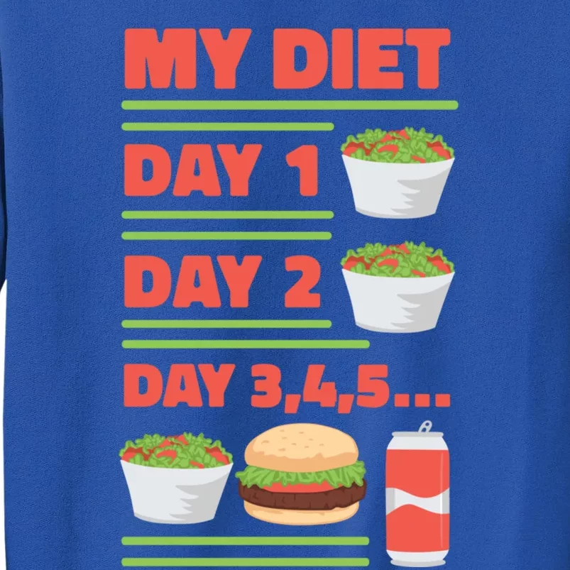 Funny Salad Diet Food Not Diet Soda Hamburger Quote Cool Gift Sweatshirt