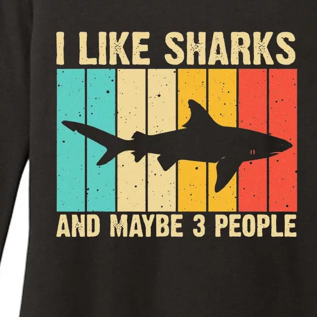 Funny Shark Design For  Animal Shark Stuff Womens CVC Long Sleeve Shirt