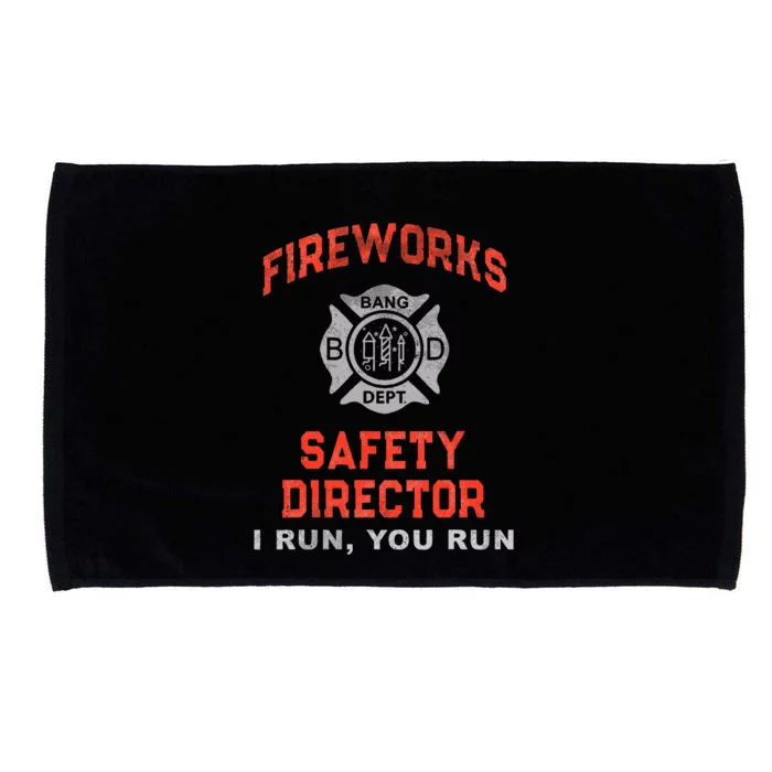 FIREWORKS SAFETY DIRECTOR I Run You Run Firefighter America Microfiber Hand Towel