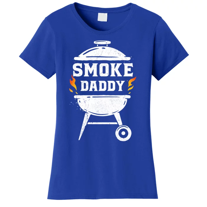 Funny Smoke Daddy Meat Smoking Bbq Grill Lover Pit Master Great Gift Women's T-Shirt