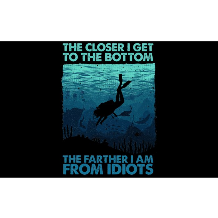 Funny Scuba Diving Themed Art For Women Scuba Diving Bumper Sticker