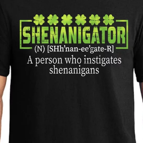 Funny Shenanigans Definition Happy St Patricks Day Gift Pajama Set