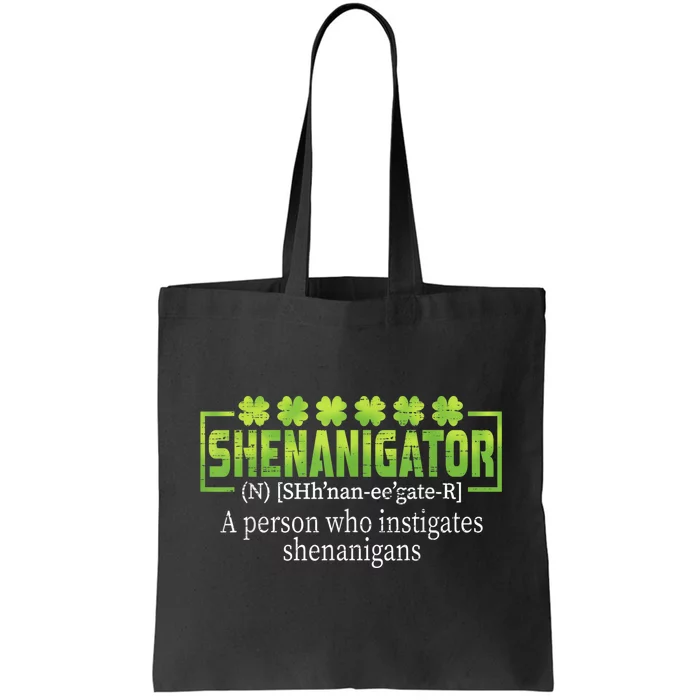 Funny Shenanigans Definition Happy St Patricks Day Gift Tote Bag