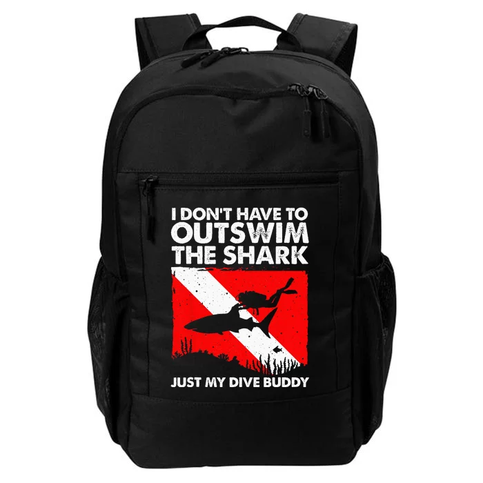 Funny Scuba Diving Design For  Shark Diving Buddy Daily Commute Backpack