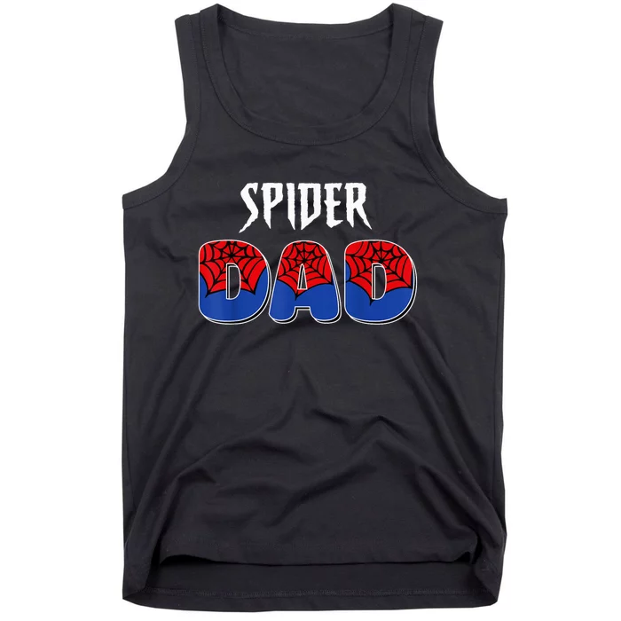 Funny Spider Dad Design Male Parents Spider Love Tank Top