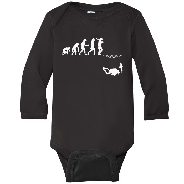 Funny Scuba Diving Professional Scuba Diver Baby Long Sleeve Bodysuit