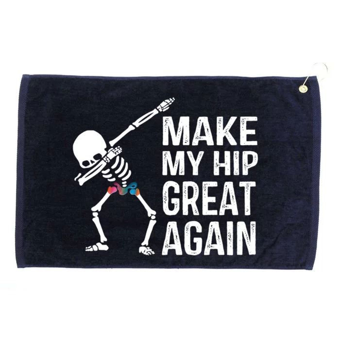 Funny Skelton Dapping Gift Hip Surgery Funny Hip Replacet Meaningful Gift Grommeted Golf Towel