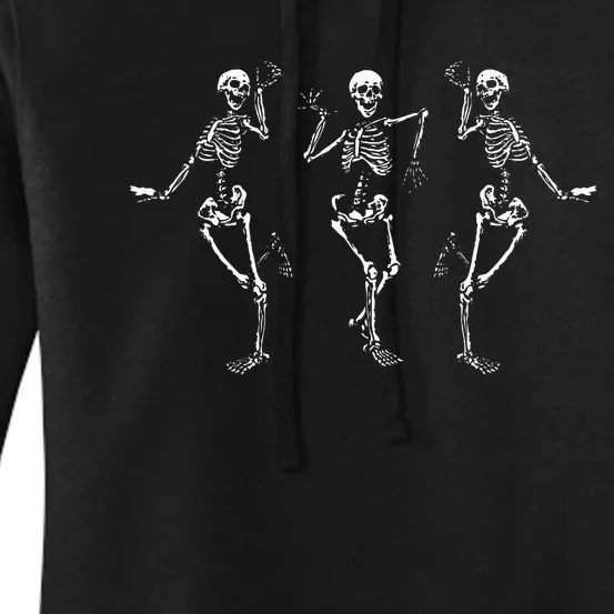 Funny Skeletons Dance Funny Halloween For Kids Women's Pullover Hoodie