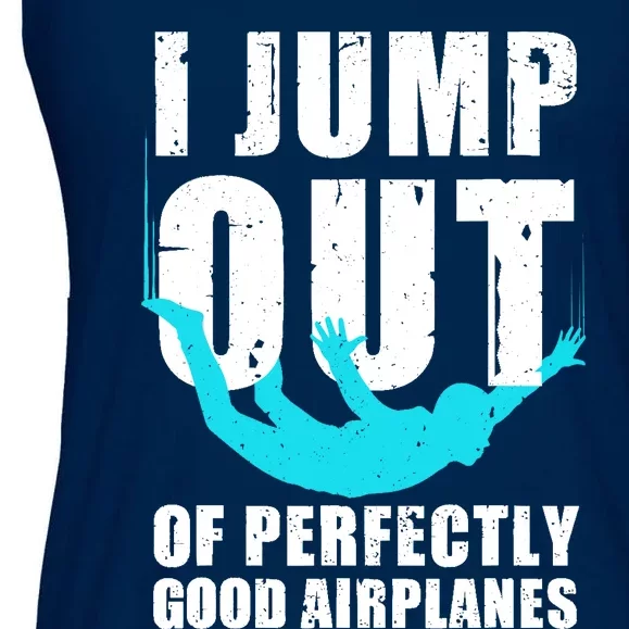 Funny Skydiving Design For Skydiver Skydive Lovers Ladies Essential Flowy Tank