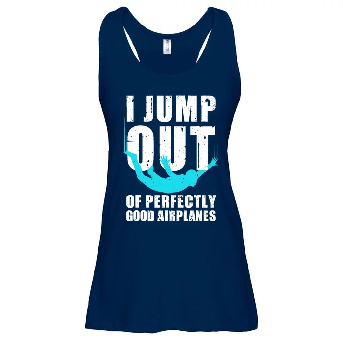 Funny Skydiving Design For Skydiver Skydive Lovers Ladies Essential Flowy Tank