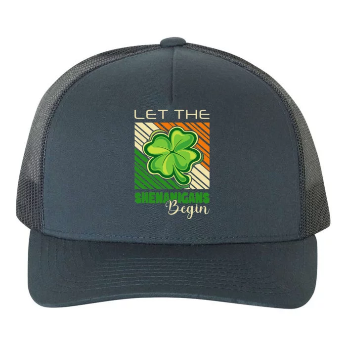 Funny St.Patricks Day design let the shenanigans begin Yupoong Adult 5-Panel Trucker Hat