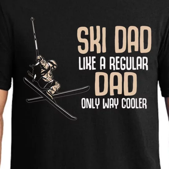 Funny Ski Dad Cool Skiing Father Gift Pajama Set