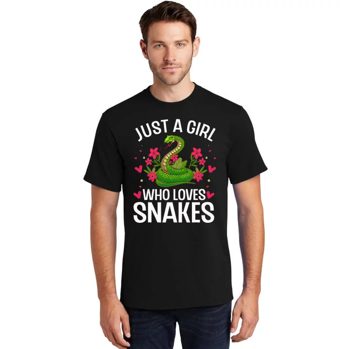 Funny Snake Design Snake Lover Tall T-Shirt