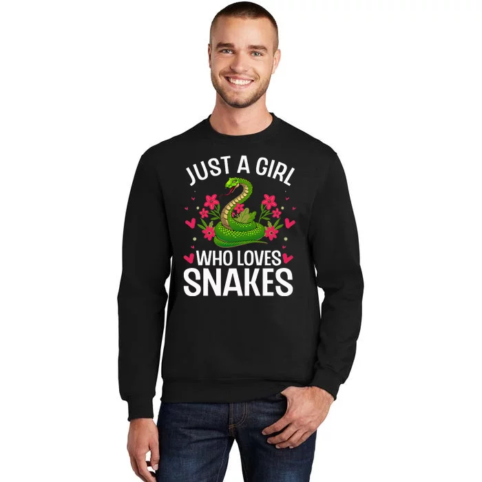 Funny Snake Design Snake Lover Tall Sweatshirt