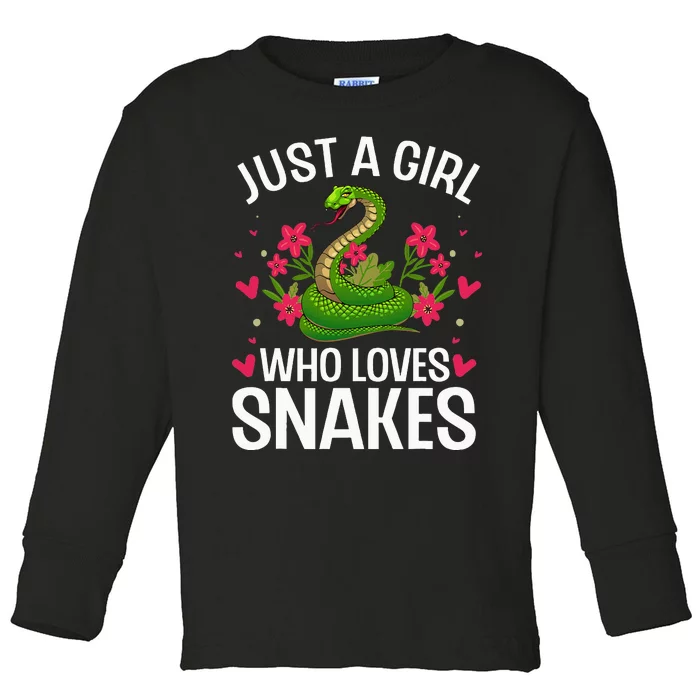 Funny Snake Design Snake Lover Toddler Long Sleeve Shirt