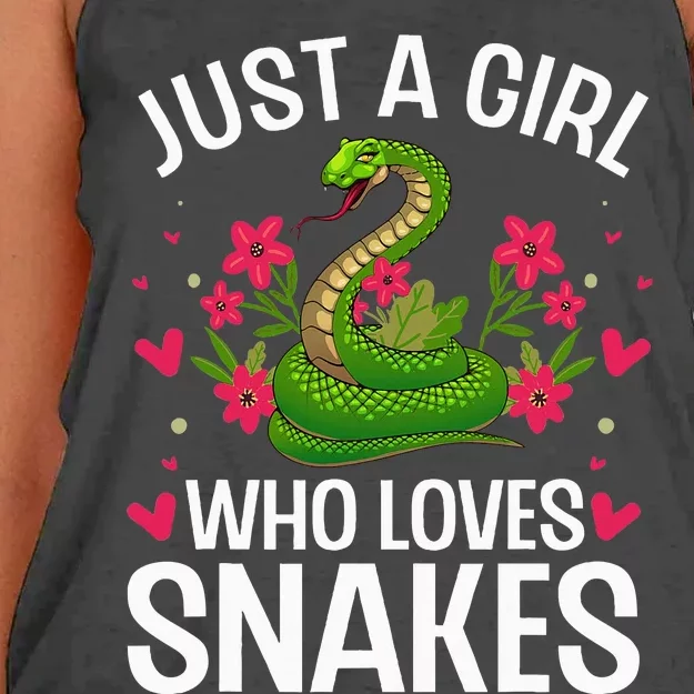 Funny Snake Design Snake Lover Women's Knotted Racerback Tank