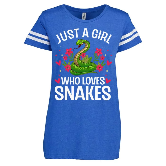 Funny Snake Design Snake Lover Enza Ladies Jersey Football T-Shirt