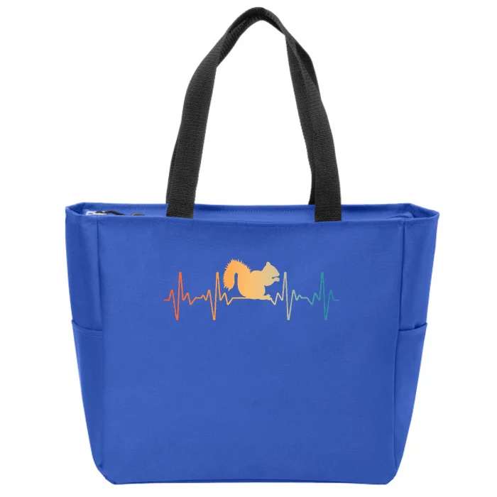 Funny Squirrel Designs For Chipmunk Squirrel Zip Tote Bag