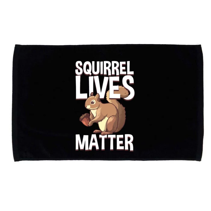 Funny Squirrel Designs For Chipmunk Lovers Microfiber Hand Towel