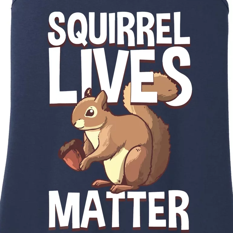 Funny Squirrel Designs For Chipmunk Lovers Ladies Essential Tank