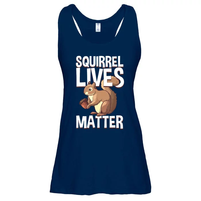 Funny Squirrel Designs For Chipmunk Lovers Ladies Essential Flowy Tank