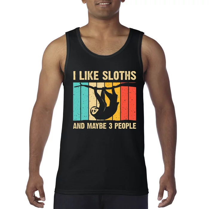 Funny Sloth Design For Sloth Lover Tank Top