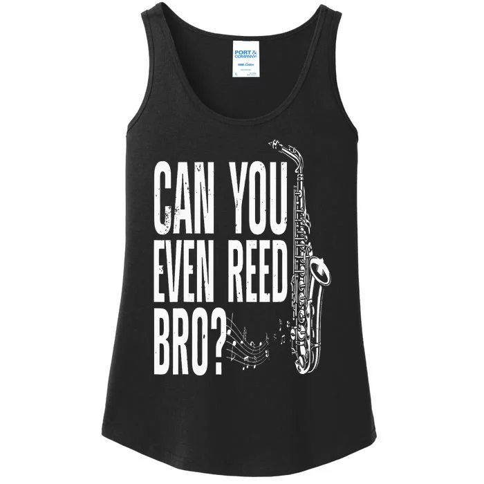 Funny Saxophone Design For  Saxophone Player Reed Ladies Essential Tank