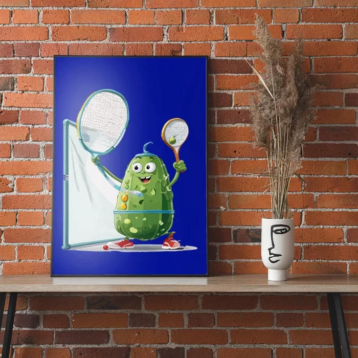 Funny Sports Design Pickleball Cucumber Gift Poster