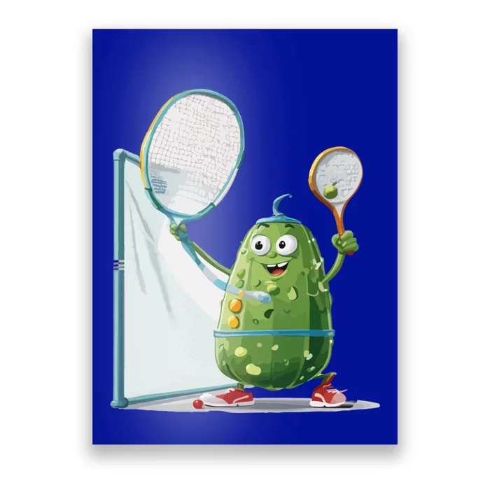 Funny Sports Design Pickleball Cucumber Gift Poster